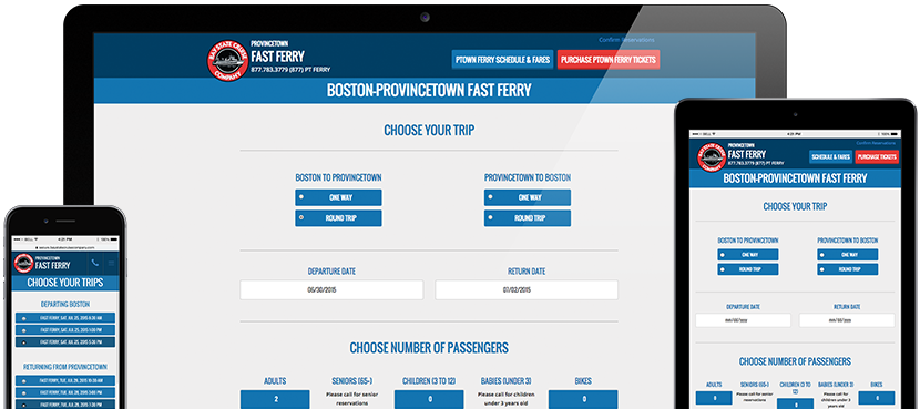 BSCC Mobile Ticketing Redesign - Desktop, Tablet and Phone